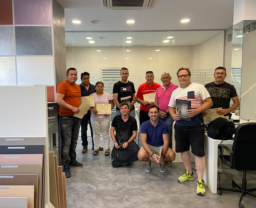 Curso de aplicación microcemento