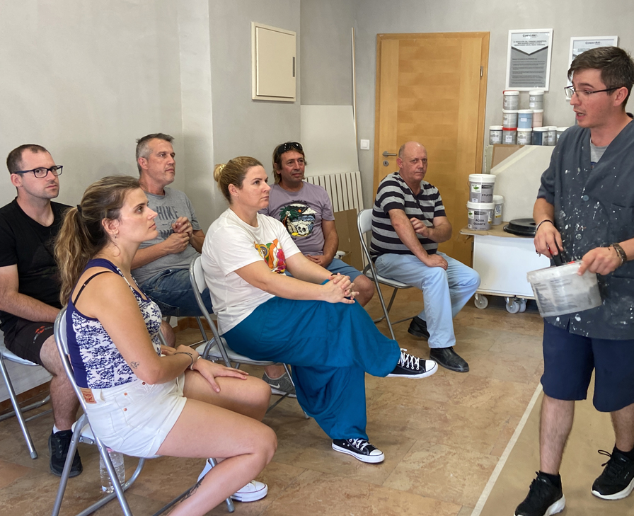 Curso de aplicación microcemento