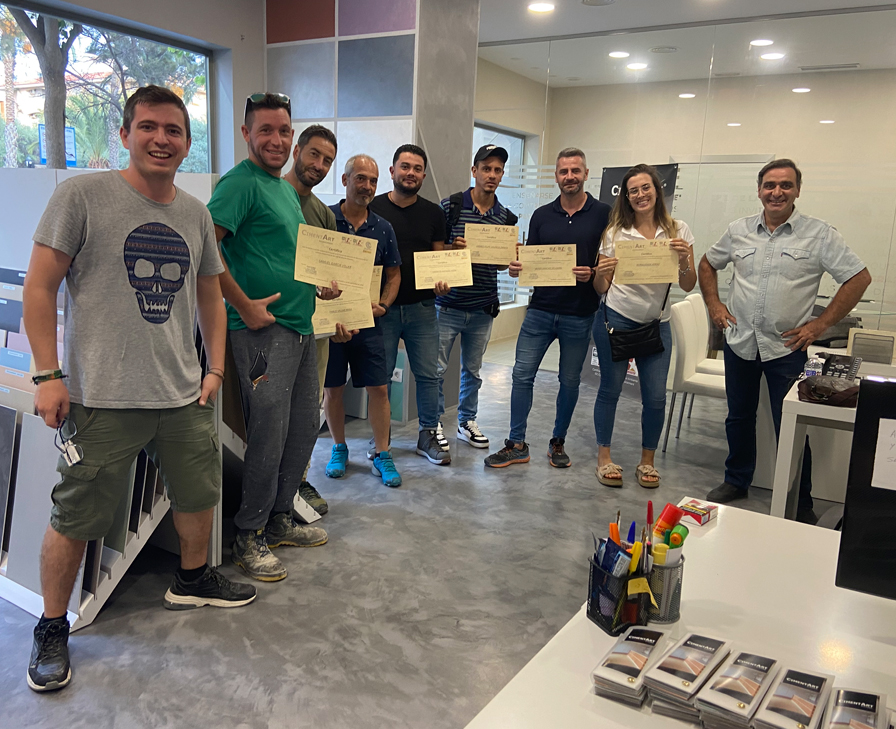 Curso de aplicación microcemento
